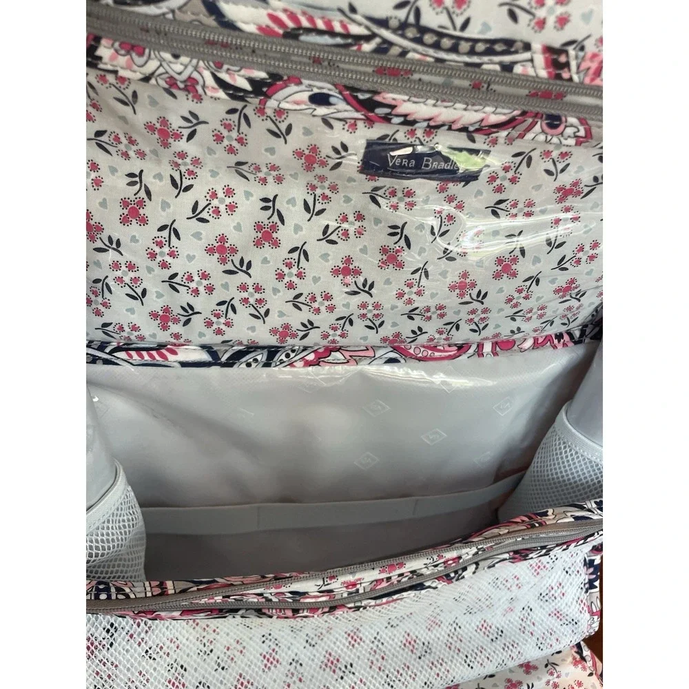 Vera Bradley Gramercy Paisley Travel toiletries hanging organizer cosmetic makeu